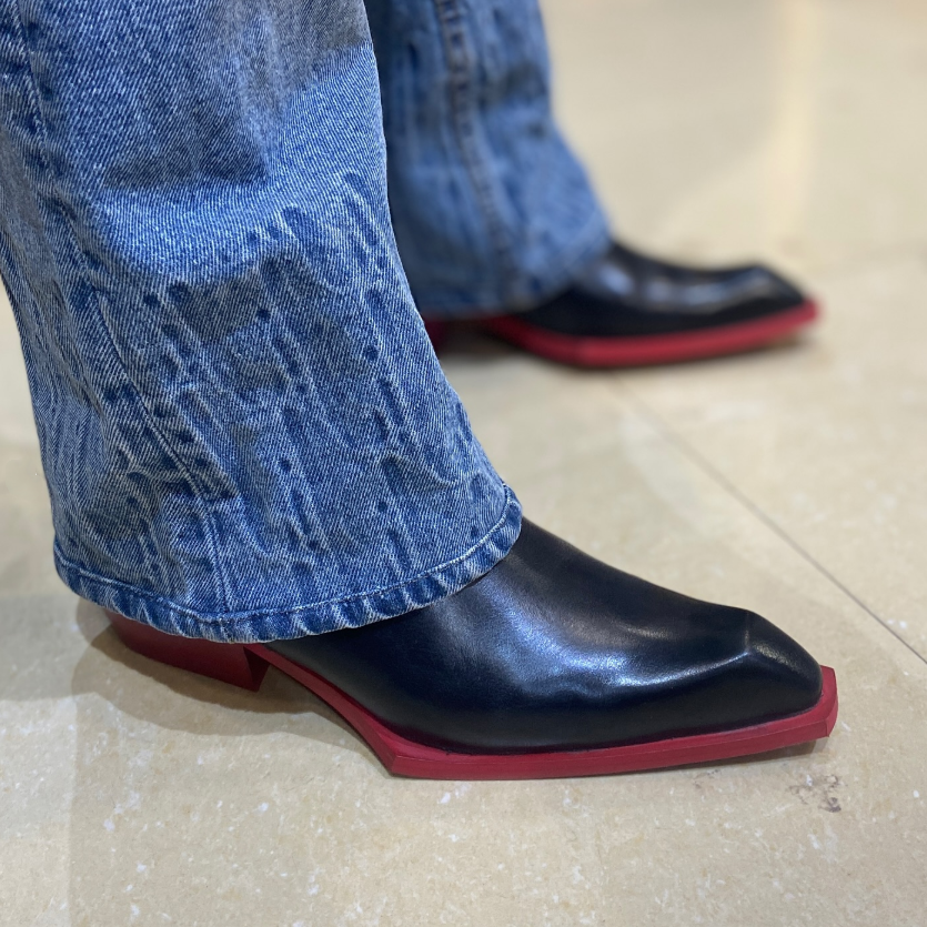 Men's Chelsea Twist-Toe Side Zipper Ankle Boots