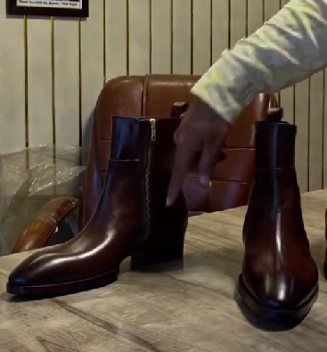 Men's Round Toe Italian Handmade Western Cowboy Boots
