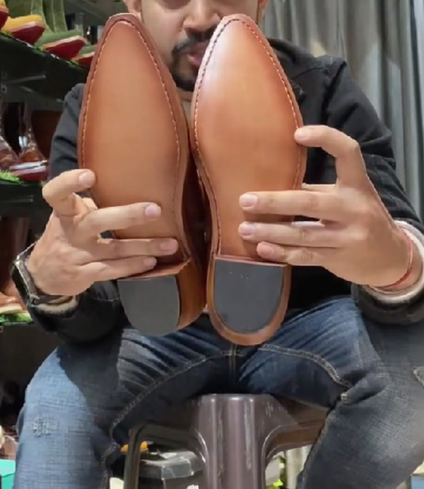 Tan Color Cuban Heel Boots