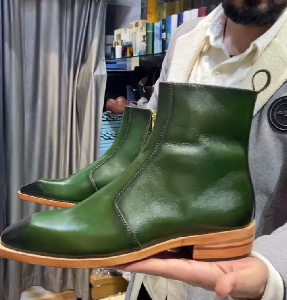 Ultimate Green Italian Shape Boots