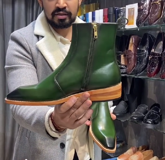 Ultimate Green Italian Shape Boots