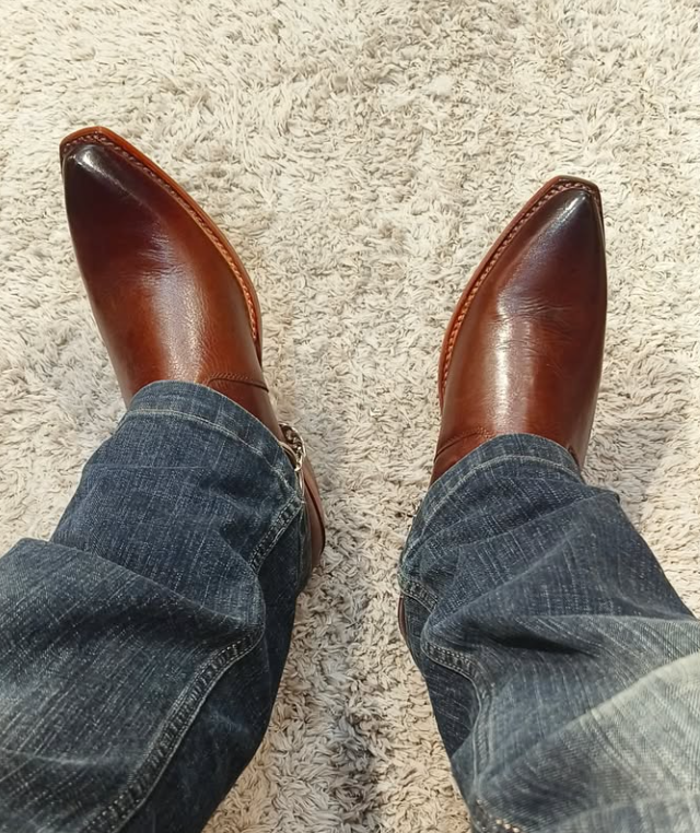 Men's Italian Handmade Western Cowboy Ankle Boots