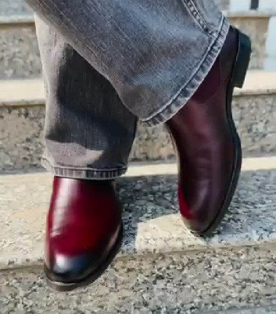 Men's Chelsea Boots Casual Round Toe Ankle Boots