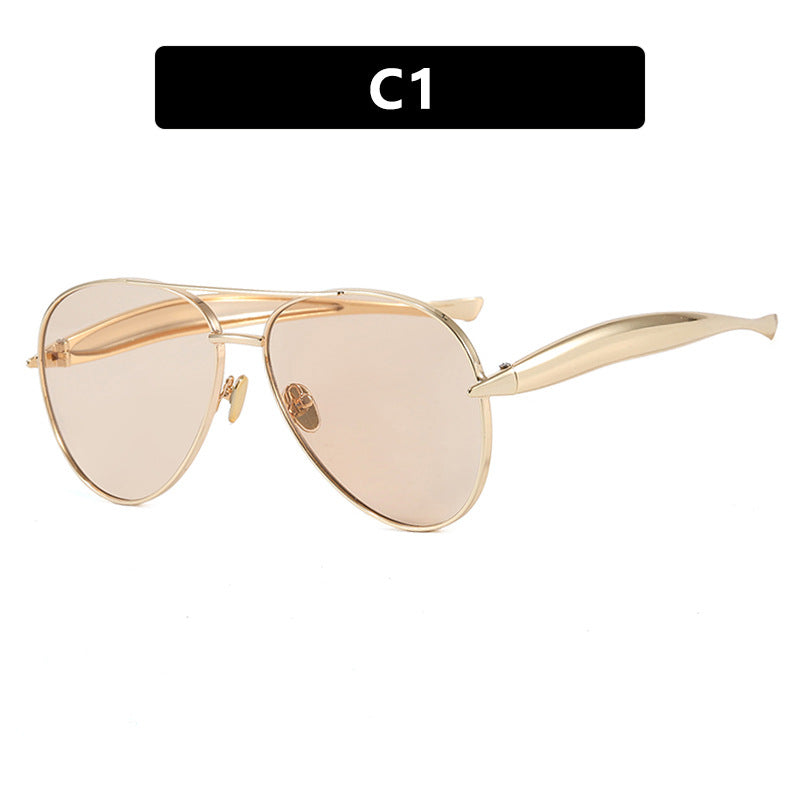 Toad-Shaped Metal Sunglasses