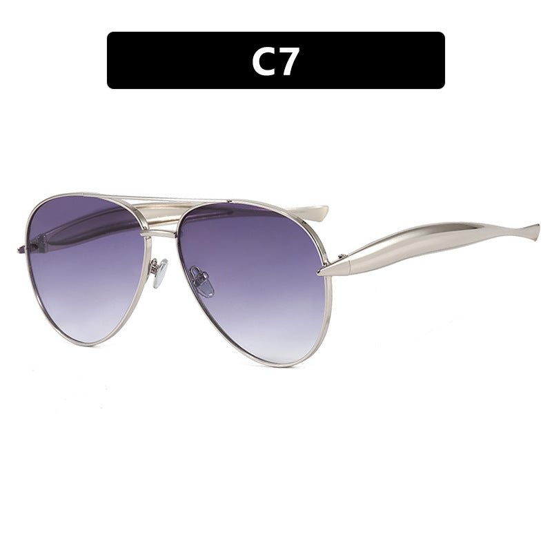 Toad-Shaped Metal Sunglasses