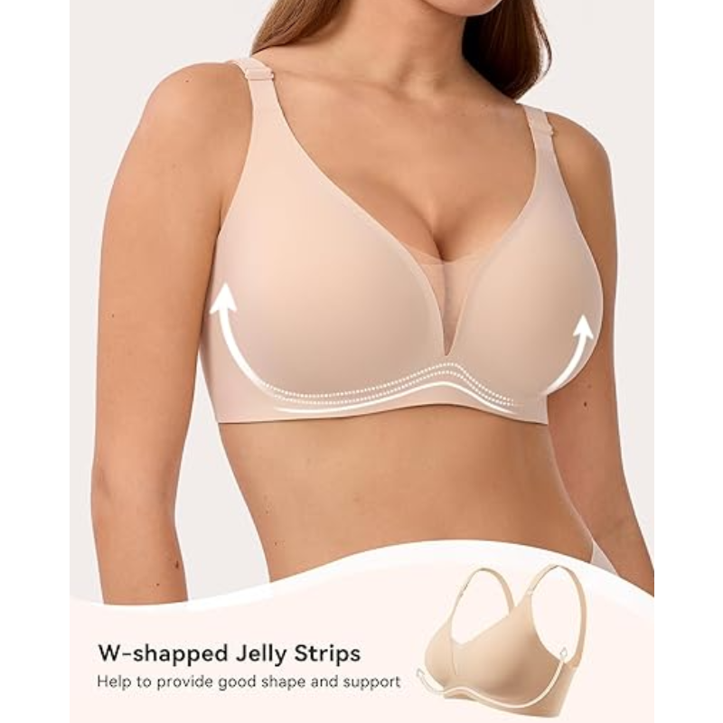 Mesh Deep V Everyday Comfy Bra