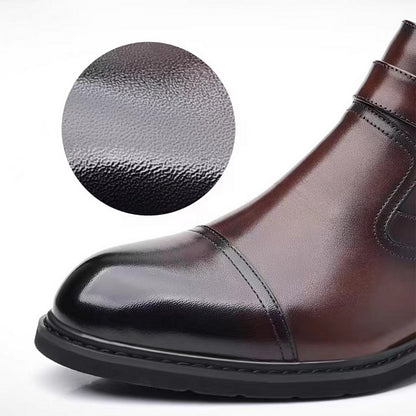 Men's Cowhide Warm Business Dress Boots
