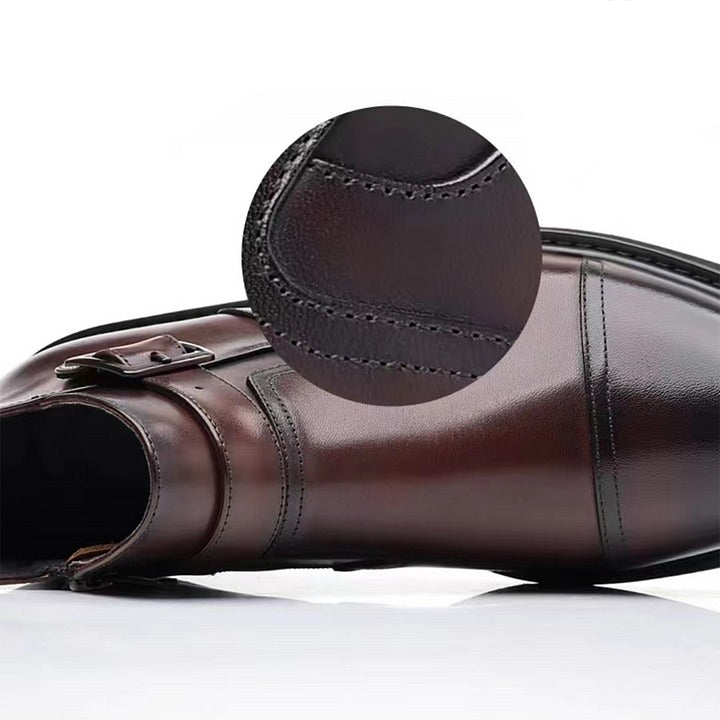 Men's Cowhide Warm Business Dress Boots
