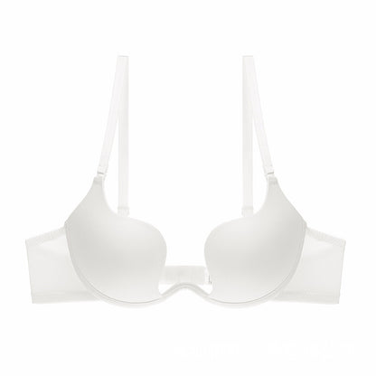 Women's Deep U Multi-Way Push Up Convertible Low Cut Plunge Bra