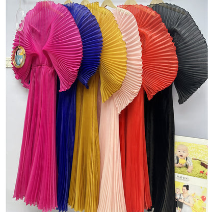 Pleated Maxi Dress