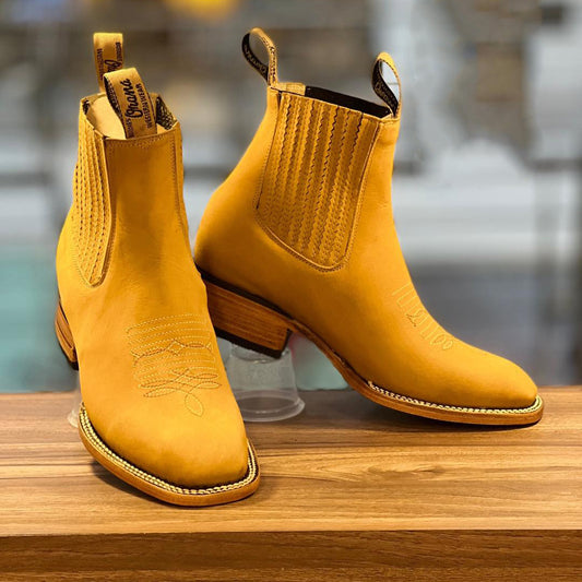 Men's Embroidered Sleeve Chelsea Martin Boots