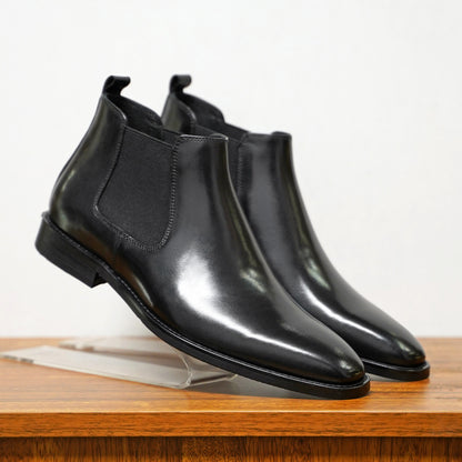 Men's British Vintage Handmade Chelsea Leather Boots