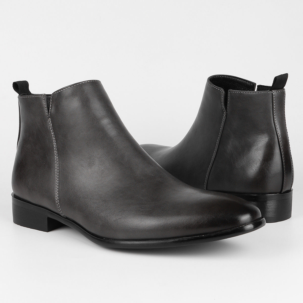 Men's Chelsea Small Square Toe Versatile Fashionable Short Ankle Boots