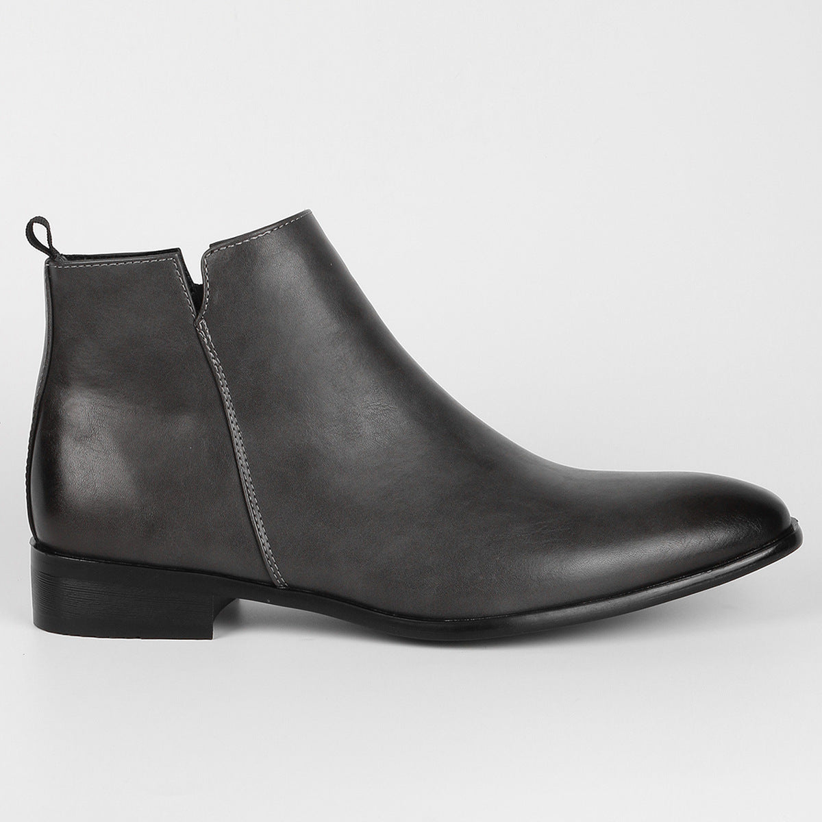 Men's Chelsea Small Square Toe Versatile Fashionable Short Ankle Boots