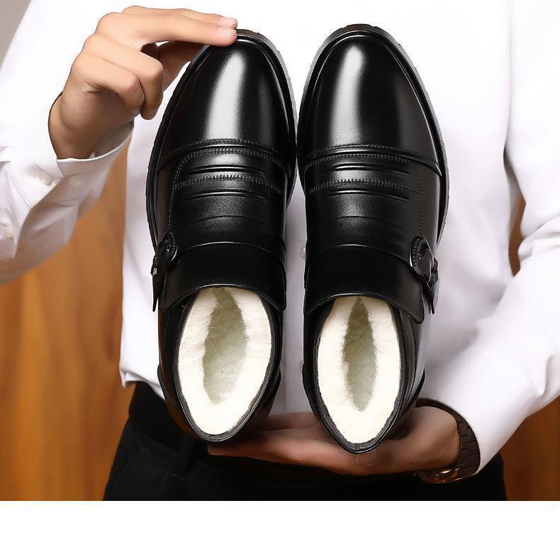 Men's Warm Casual PU Leather Shoes
