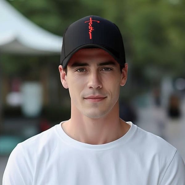 ✝Jesus Cross Blessed Faith Christian Religious Gift Baseball Cap