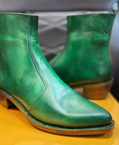 Men's Pointed Toe Ankle Boots