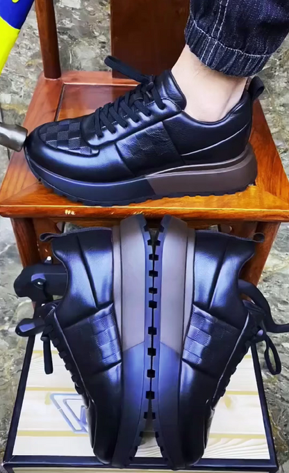 Leather Soft-soled Casual Dress Sneaker