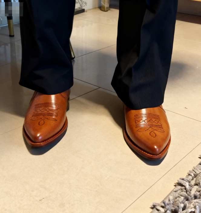 Men's Western Embroidered Cowboy Boots