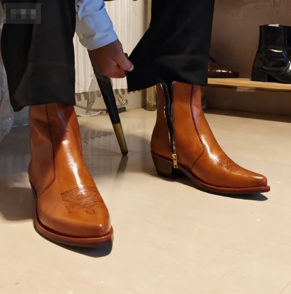 Men's Western Embroidered Cowboy Boots