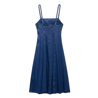 Denim Halter Dress
