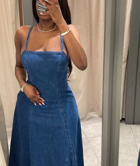 Denim Halter Dress