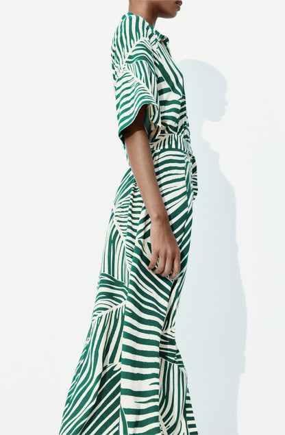 Tie-belt Shirt Dress