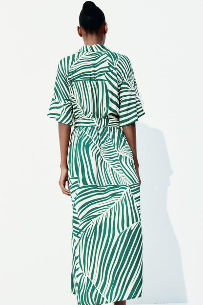 Tie-belt Shirt Dress