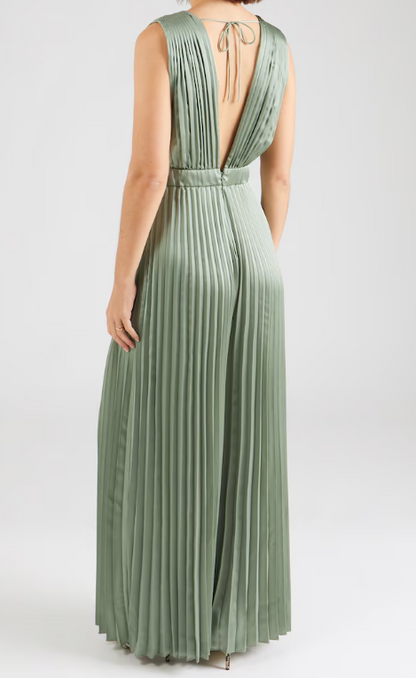 Sleeveless Deep V Sexy High Waisted Jumpsuit