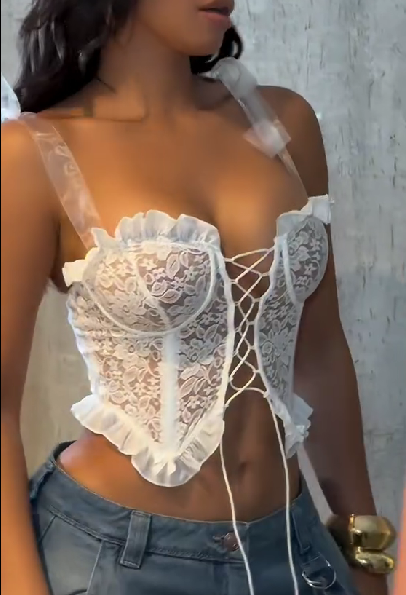 Lace Hollow Camisole Beautiful Back