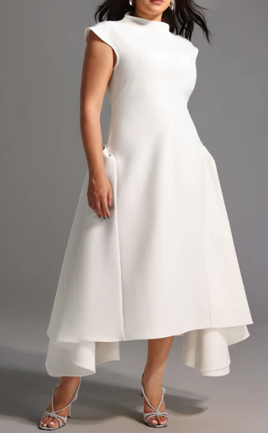 Sleeveless Asymmetric Maxi Dress