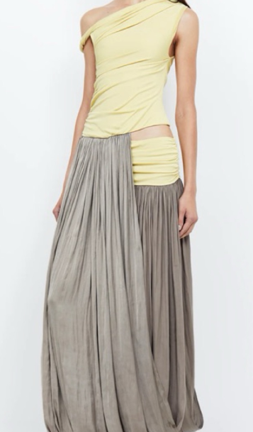 Slim-fit Off-shoulder Maxi Dress