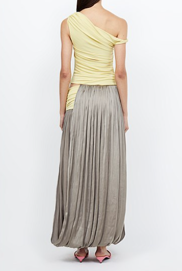 Slim-fit Off-shoulder Maxi Dress