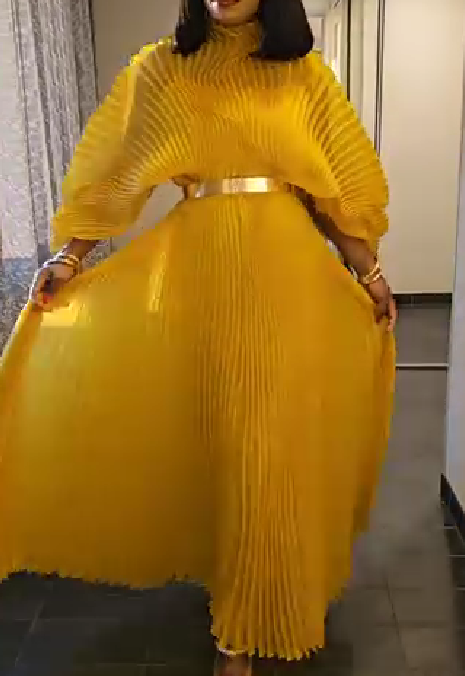 Pleated Maxi Dress