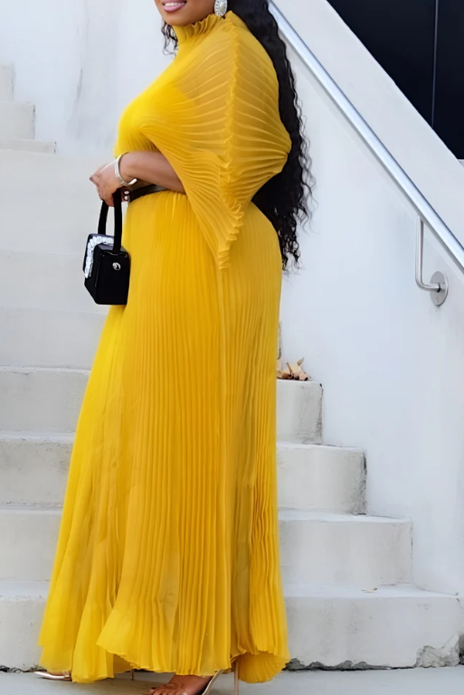Pleated Maxi Dress