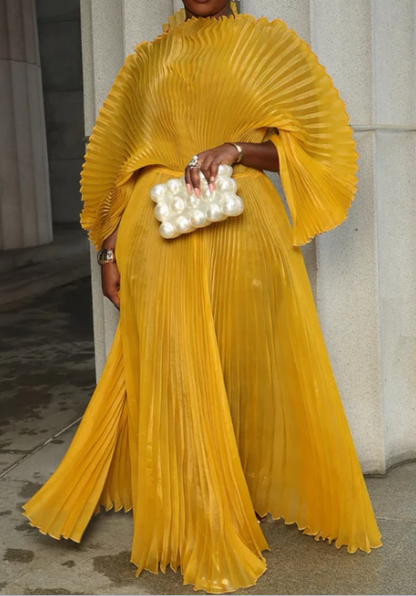 Pleated Maxi Dress