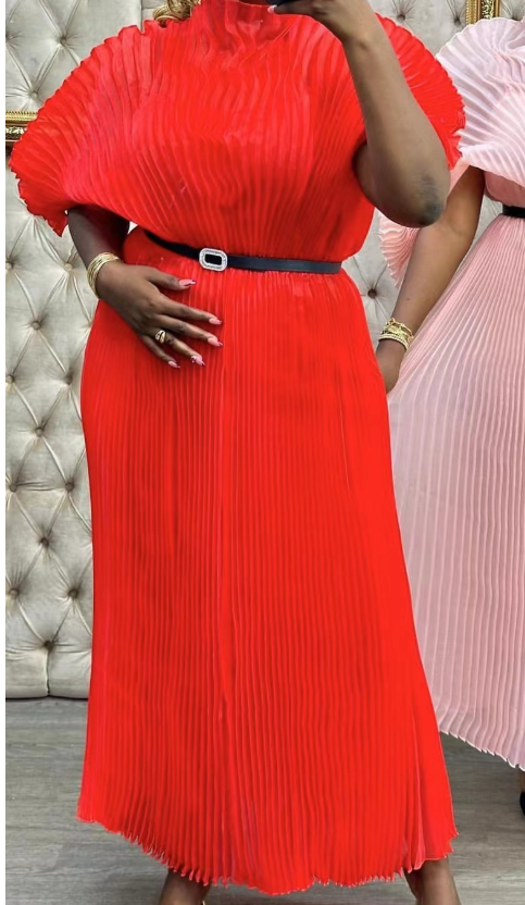 Pleated Maxi Dress