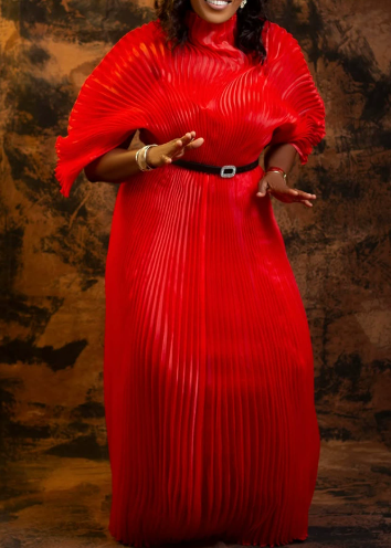 Pleated Maxi Dress