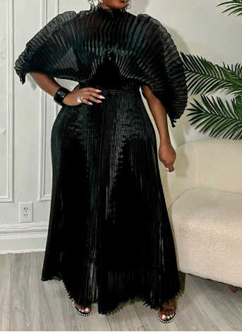 Pleated Maxi Dress