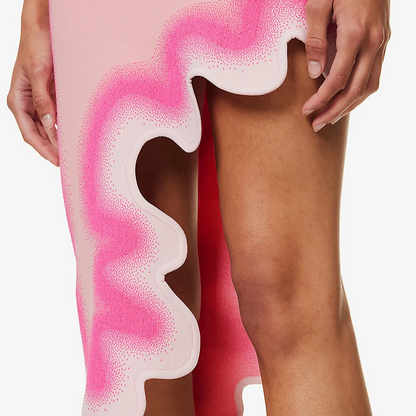 Asymmetric Hem Midi Dress