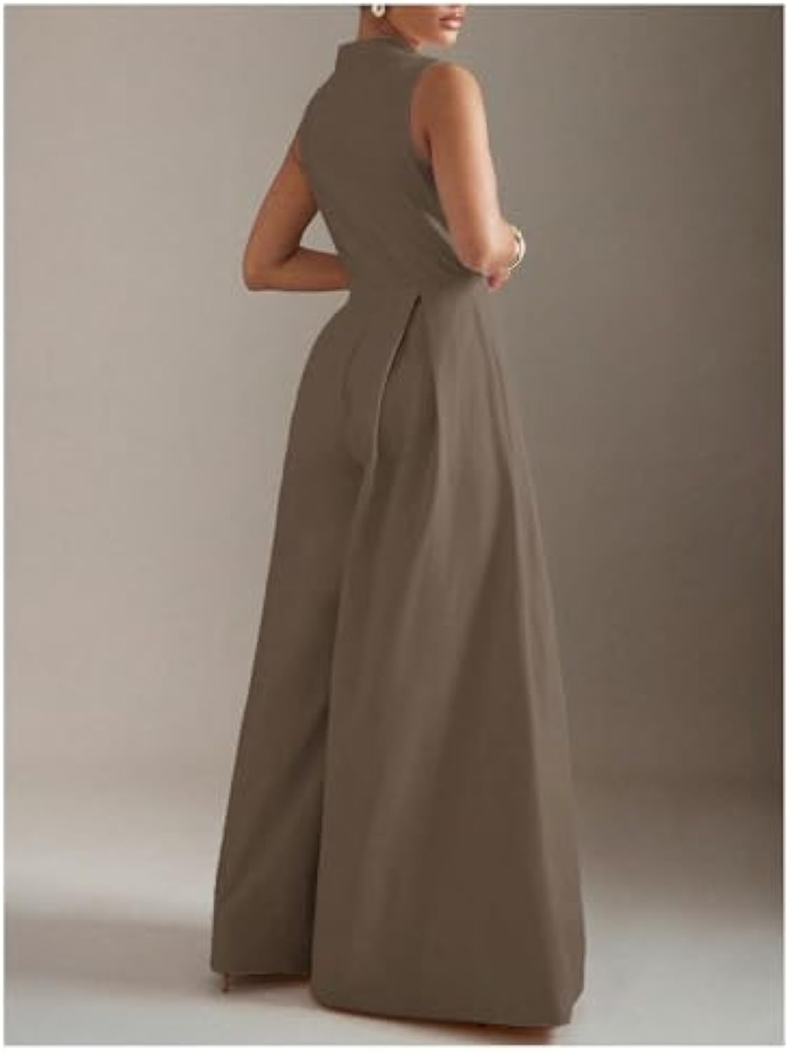 Women's High Waisted Wide Leg Jumpsuit