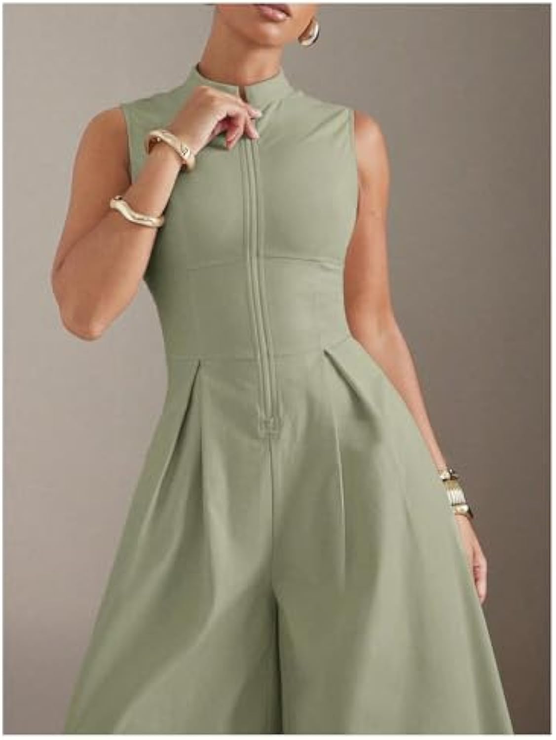 Women's High Waisted Wide Leg Jumpsuit