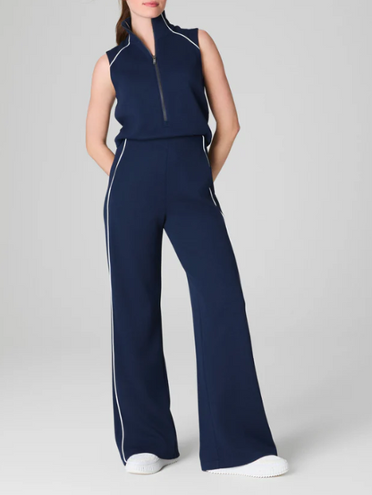 Sleeveless Mockneck Jumpsuit