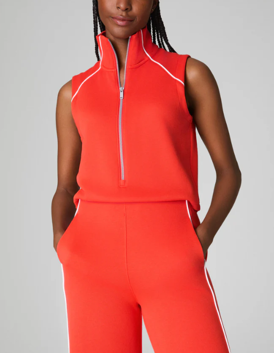 Sleeveless Mockneck Jumpsuit