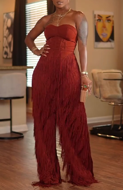 Sexy Tassel Suit