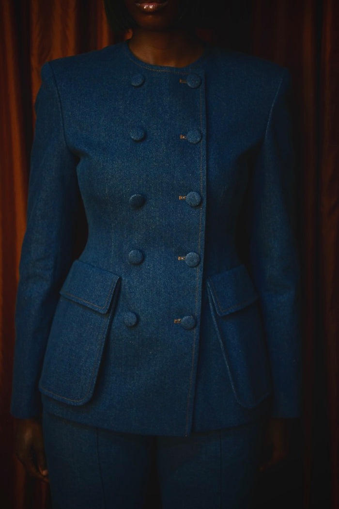 Tailored Denim Blazer & Pant