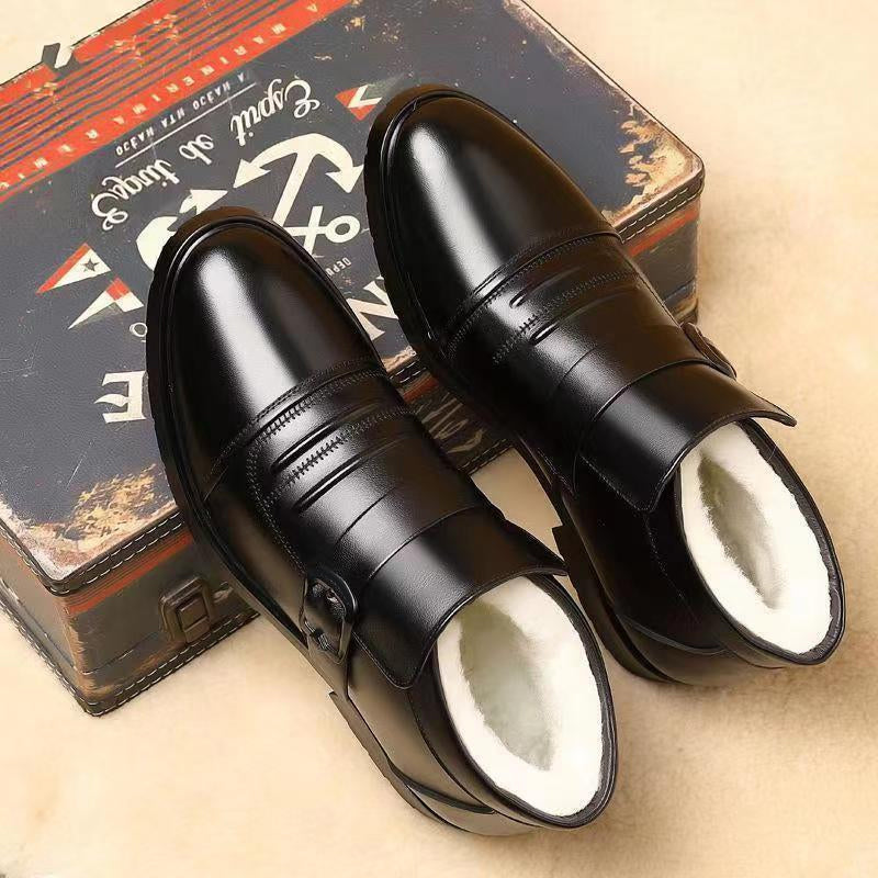 Men's Warm Casual PU Leather Shoes