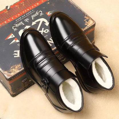 Men's Warm Casual PU Leather Shoes