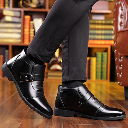 Men's Warm Casual PU Leather Shoes