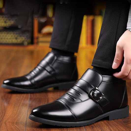 Men's Warm Casual PU Leather Shoes